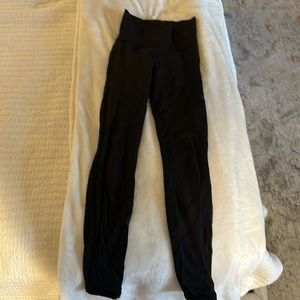 Size 4 lululemon leggings with sheer detail